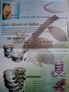 vente Pur Beurre de Cacao camerounais