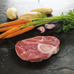  Osso Bucco De Veau Surgelée - viandes et oeufs nous produisons et commercialisons de manière permanente - osso bucco de veau 250g ; conditionnement sous flow pack individuel - carton de 15 pièces 