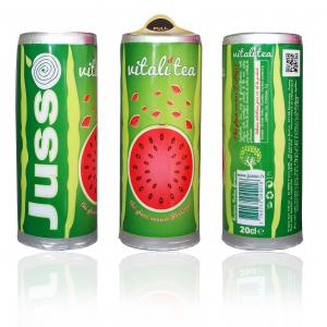  Innovation Ice Tea Pastèque En Canette Écolo - boissons non alcolisée innovation - un délicieux thé glacé à la pastèque conditionné en canette souple,  exclusif en france.--nos emballages ont un très faible impact écologique.possibilité de personnaliser à votre marque--grâce à sa texture