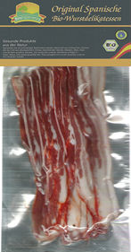  Bacon Bio 200gr - viandes et oeufs la production de produits écologiques de haute qualité. le bien-etre du consommateur fait partie de notre philosophie. la ferme bio produit une grande variété de produits a base de viande de porc,  à partir de viande fraîche à la viande salée. to