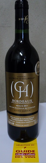 Vin De Bordeaux - vins producteur vend bordeaux rouge 2012 medaille d'or au concours generale agricole de paris à 2.50 €/bte ht quantité 15000 btes et bordeaux rouge 2012 medaille d'or au guide gilbert et gaillard à 2.20 €/bte (20000 btes) et du bordeaux rouge 2011 medaille d'argent au concours de bor