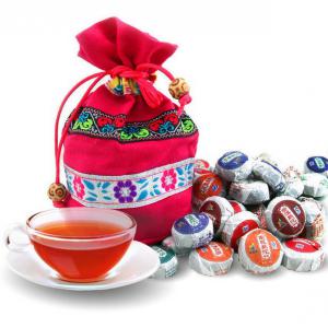  Tuo De Pu Erh Assortiment De 10 Parfums - café cacao thé notre société propose à la vente un assortiment de 10 parfums de mini tuo pu erh (4 à 5 g) conditionnées dans des sacs en tissu ethnique. 50 mini tuo ( 5 mini tuo de chaque parfum) soit un total de 250g de thé pu erh parc sac. age- 1 à 2 ans,  dur&eacu