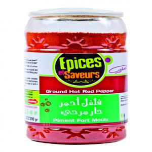  Piment Rouge Fort/moyen/doux Moulu - épices aromates piment rouge moulu de très bonne qualité dans une emballage alimentaire en pet avec couvercle easy open.