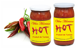 Harissa en conerve, traditionnelle, berbère  - jus concentré sirop harissa sauce is a tunisian specialty,  prepared with fresh chillies concentrated and mixed with oriental spices.--- berber harissa--- regualar harissa --(tubes,  cans etc.)--
