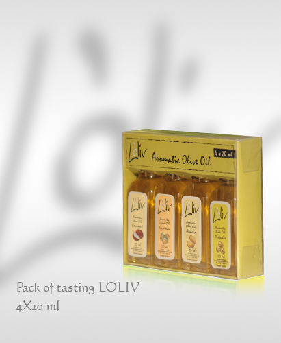  Coffret 4x20ml Pour Salades Et Grillades - huiles pour bien aromatiser  vos salades,  grillades et donner un goût différent à vos plats ajoutez loliv aromatisée 100% naturel,  a l’ail,  au basilic,  au poivre ou au romarin  et surprenez vos invités par un goût sublime et incroyable.----for good flavor salads,  gri