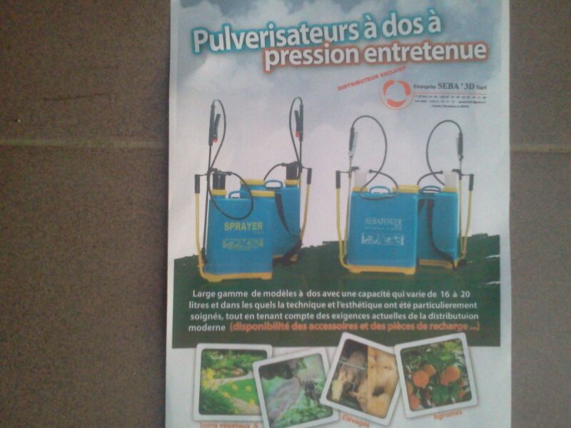  Pulvérisateurs Manuel De 16 Et De 20 Litres - matériels machines nous disposons également des pulvérisateurs de capacité de 16 et de 20 litres et aussi une bonne quantité de divers pièces de rechange de fabrication chinoise a bon prix.  
