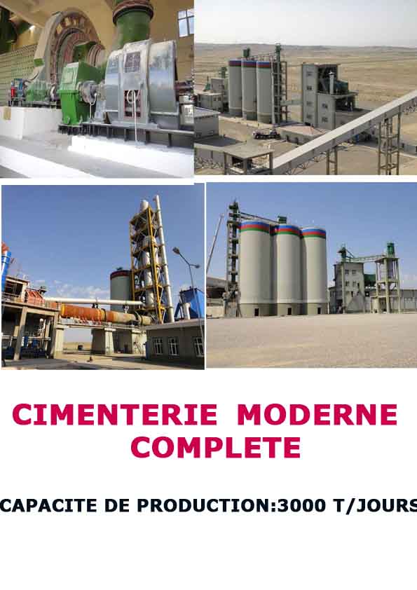  Unite De Cimenterie - ciment bonjour,  nous disposons pour le compte de notre partenaire allemand d'une unité de cimenterie moderne.capacite 3000 tonnes/jour fabrication-f.l. schmidth / siemens/ china licensed iso certified/ ird. nous consulter pour infos. 