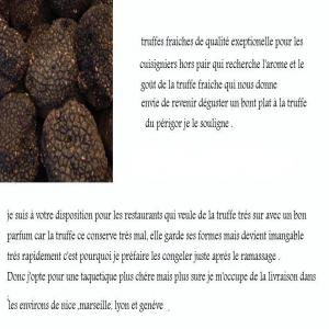  Vends Mes Truffes Fraiches Direct Du Producteur - champignon levure vente directe du producteur  de truffes fraiches premier choix odorante melanosporum blanche et noires payable en cache ,  prevoir un rdv pour accord .