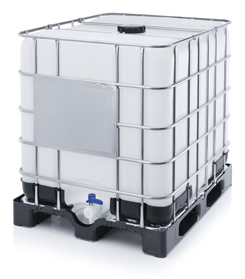  Conteneur 1000l - boissons non alcolisée conteneur plastique alimentaire----sur palette bois,  protection acier galvanisé.--robinets de sortie en 50 ou 80mm--livrable partout dans le monde--devis par retour d'email avec coordonnées
