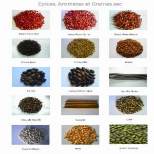  Epices Aromates - épices aromates epices aromates et grains sec que du bonnes qualités. cherche clients pour les produits ci-après - poivre noir,  baies-rose,  tsiperifery,  coriandre,  métie,  girofle,  vanille noire,  cacao non décortiqué,  cannelle en bâton de 14cm,  curcuma frais ou sec,  gingembre
