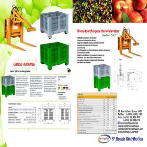  Caisse Palox - conditionnement cherche fournisseurs européen pour matériels de queiette olive, pour distribution sur le marché tunisien.