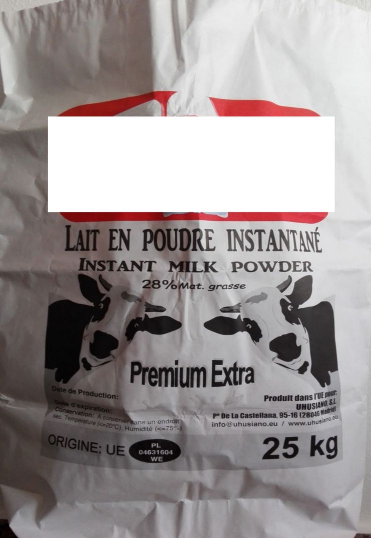  Lait En Poudre 25 Kg - lait et produits laitiers export lait en poudre,  origine europe,  sac de 25 kg,  qualité excellente,  produit personnalisable et adapté au client. export aussi en vrac. expédition port de valence fob et cif. prix compétitif