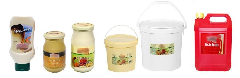  Mayonnaise, Moutarde, Ketchup. Expedtion Mixte - épices aromates exporte gamme compl&egrave;te de condiment,  marque espagnole,  fabriqu&eacute; en espagne compos&eacute;e de mayonnaise,  moutarde,  ketchup...en format plastique verre et sachet,  quantit&eacute;- 250 ml,  450 ml,  850 ml,  et sceau 5 kg. produits certifi&eacute;s export&eacute;s directement de l'usine,  e