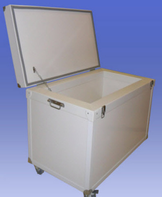  Caisson Isotherme Spécial Évènementiel - matériels machines conteneur à roulettes sur mesure. idéale pour les événements temporaires.----caisson isotherme à roulettes sur mesure. idéal pour le transport en milieu événementiel.----possibilité de choisir,  les couleurs et les options - poigné