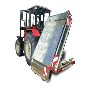  Caisse De Chargement Montée Neuf - matériels machines a vendre caisse montée sur tracteur. ----c'est un produit innovant,  qui se vend bien dans l'europe de l'est. il s'agit d'une caisse de chargement qui ne possède pas d'essieux,  elle est donc attachée directement au tracteur,  et possède la fonction de bascule tribenne hydra