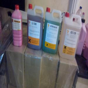  Produits D'impremerie - hygiene entretien nous sommes une société qui fabrique à part les produits miniers,  des produits spécifiquement conçus pour les machines d'imprimerie  à savoir l'offset  ,  citons par exemple gomme arabique ( gomme synthétique ) /  nettoyeur des plaques (bi-actif) r&eac