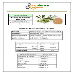  Farine Poudreuse De Noyau D'olive Finement Moulue - céréales - notre farine est composée exclusivement de noyaux d'olives --- 100% naturel - notre farine est composée d un produit totalement naturel.--- 100 % renouvelable -  notre farine se compose d'une biomasse sous-valorisée et--surtout disponible et qui se renouvelle chaque anné