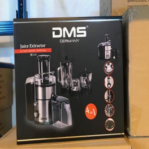  Presse-agrumes In - matériels machines 1000 w--moteur en aluminium plaqué de cuivre--fini en acier inoxydable brossé--2 vitesses- 14 000-18 000 tr / min--conteneur de pulpe 2.0l--construire dans le système de commutateur de sécurité--système de lame / juicing s / s de haute qualité--bec en