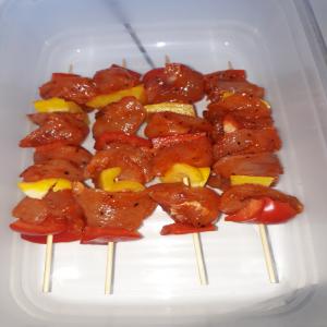  Chicken Skewers Marinated With Vegetalbe Frozen - meat and eggs we are looking for a relable manufacturer of chikcen skewers marinated with vegetalbes (paprika).--as wholesaler,  we would like to establish long-term bursiness relationship,  based on mutal benefits.--if you are interested,  feel free to contact me