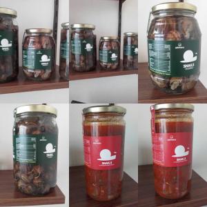  Snails In Mediterranean Traditional Sauce, Canned - retains best quality helix aspersa muller in traditional mediterranean sauce,  and helix aspersa muller in brine--