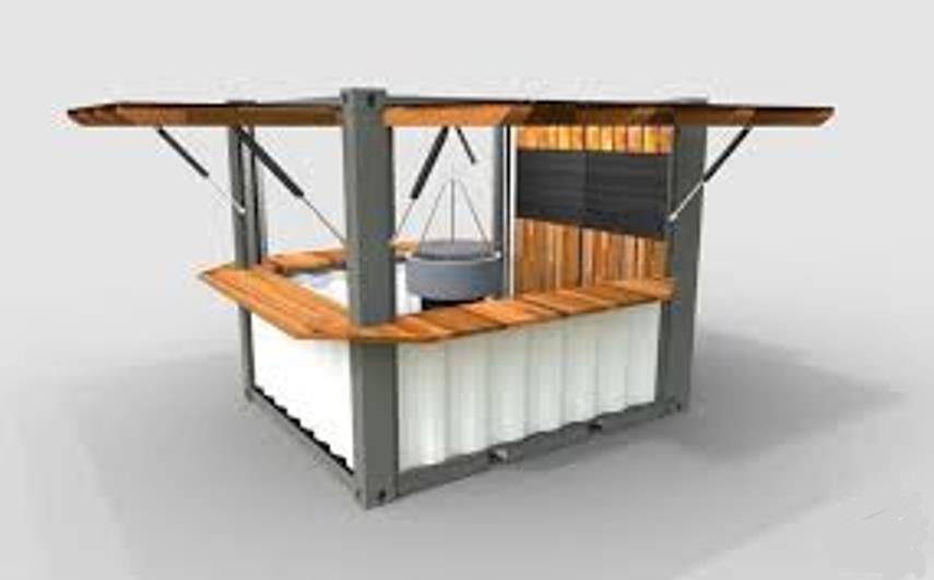  Kiosque Pour Commerce Fixe Ou Ambulant - matériels machines kiosque en structures metalliques  avec bardage en bois - tr 35 - panneaux sandwichs - allucoband à la demande du client structure légere et facile à deplacer - fixe ou démontable aux choix du client - nox prix seront maintenues jusqu'au 31 decembre 2018 superficie de 4 &