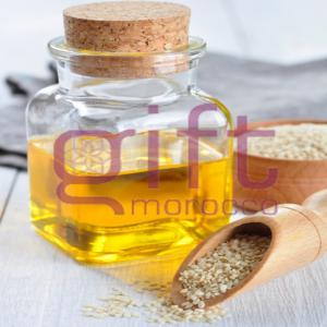  Huile De Sésame Pure - publicité-nouveaux produits riche en acides gras et en antioxydants,  l'huile de sésame participe à la régénération cellulaire. apaisante et nourrissante,  elle s'utilise sur la peau comme sur les cheveux.pour toutes informations contacter nous.