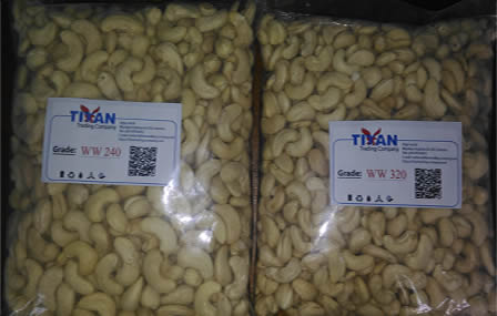  Noix De Cajou - patisserie noix de cajou nous vendons en tonnes nature du produi- cajou decortique qualite- ww 240-320 le prix est fix&eacute; &agrave;- 5700.00 $ usd la tonne ww 320 le prix est de 6000 $ us la tonne 240 ww pour plus d'informations s'il vous pla&icirc;t contactez-nous.