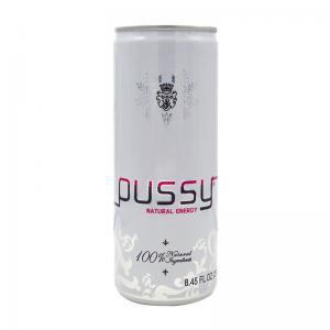  Lot Pussy Boisson Énergisante 100% Naturelle - boissons non alcolisée pussy energy drink boisson énergisante anglaise. format canette 250 ml----pussy - c'est la boisson énergisante pour vos gueules de bois à base d'ingrédients naturels et sans taurine. c'est une boisson pétillante et elle contient -  ----chardon au lait,  guarana,  gin