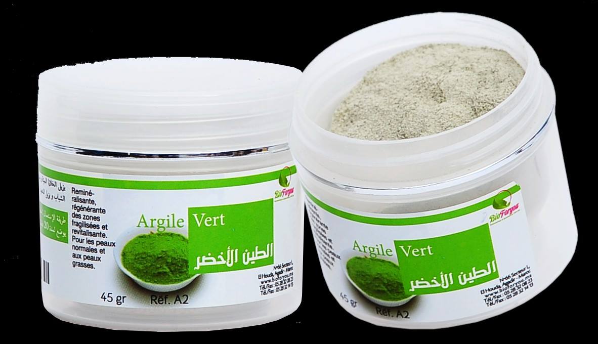  Argile Maroc - huiles nous sommes producteur d’argile,  plusieurs variétés sont disponible,  notre argile est très riche en minéraux et en oligo-elements,  notament en silice et en fer. nous sommes à votre disposition pour les quantités que vous souhaitez.--plus d'info inbox