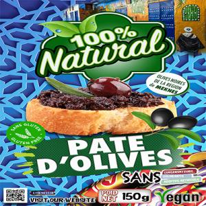  Pate D'olives Noires Du Maroc - fruits et légumes nous vendons de la pate d'olives noires 100% naturelle de la region de meknes au maroc,  notre produit et emballer dans des sac pouch de 150 g ( 12 sachet par boite ) ,  sans conservateur,  colorants ou additifs artificiel ajouter,  pour plus de details vous pouvez nous contacter.