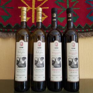  Georgian Wines Chinuri(white) And Tavkveri(red) - wines we are small wine producer located in kartli,  kaspi region. our family wine cellar is called  avto wine cellar .--our capacity is about 15 tons of grapes per year.--we produce dry wines- white -  chinuri  and red -  tavkveri  conditioned or unconditioned.--the technology of production is typical geo