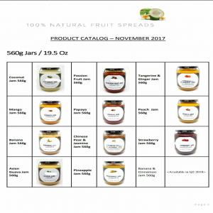  Fruits Jam - fruits and vegetables we offer a various fruits jam made in thailand,  all natural no additive or preservative,  everything we made is produced to order ,  and can be customized to suit in your individual needs ,  custom label and branding option also we have certification thailand fda. haccp. codex gmp  and hallal certifica