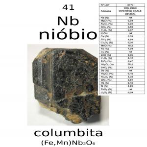  Columbita Nióbio Teor 58 - metals quantity- 27 tons - packed in  big bags of 01 ton. ---- spot sale  with possibility of contract for 12 months--product origin- brasil --state- pará --place of delivery and conditions,  fob patio of partner company pará,  or in port village of the count--payment- against delivery in the yard of the par