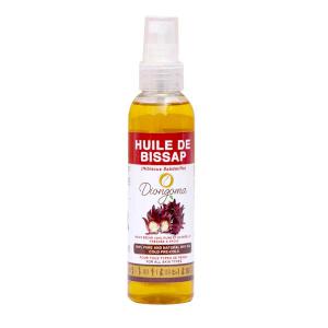  Huile D'hibiscus Bio - huiles obtenue par premi&egrave;re pression m&eacute;canique &agrave; froid des graines du fruit et certifi&eacute;e bio par ecocert©,  cette huile pr&eacute;cieuse est riche en vitamine a,  d,  e et f mais aussi en om&eacute;ga 3,  6 et 9.--l huile de bissap diongoma est adoucissante,  hydratante et protectric