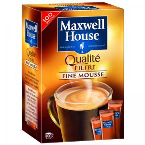  Café Fine Mousse X100 Sticks 180g Maxwell House - café cacao thé minimum de commande = 1 palette--code ean - 8711000522516--8 unités / colis 	--50 colis / palette --dlc - 486 jours 