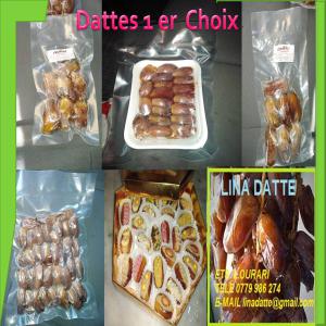  Dattes Frais Conditionnés Sous Vide - fruits et légumes dattes frais conditionnes sous vide dans des cartons chaque carton contient 48 unités  petit sachet sous vide poids de 100 g 