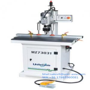 Single Head Hinge Boring Machine - machinery equipment technical data--model  mz73031a--maximum drilling diameter  35mm--maximum drilling depth  50mm--maximum processing length  1000mm--drilling spindle number  3*1--the motor power  1.5kw*1--overall dimension  1100*700*1550mm--weight  250kg