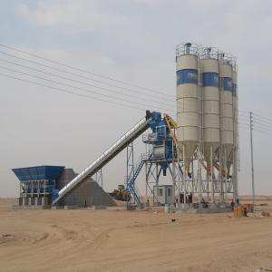 Centrale a Béton Fixe S130 -TWN (130 m3/h) - matériels machines type du centrale- centrale à béton stationnaire avec malaxeur à double arbre--capacité de la centrale- 130 m³ / heure de béton fraîchement comprimé--capacité du malaxeur- 4500/3000 lt (3m³ de béton comprimé)--système de lubr