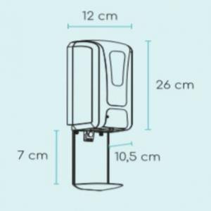  Distributeur Automat De Gel Hydroalcoolique - hygiene entretien lot de 2200 pcs --de distributeur automatique de gel ou de savon ,  modèle mural ou à potence , produit d'importation--sans fils,  fonctionne sur piles 3 piles  lr14 non fournies--hygiènique car distribution par cellule infrarouge--doseur automatique avec recipient pour ramasse gou