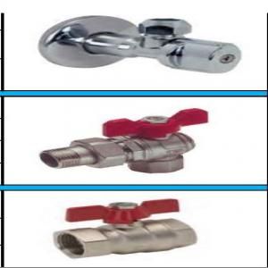  Robinets Divers Et Vannes D'arret - matériels machines bonjour----sauf vente entre-temps et dans la limite des stocks disponibles----lot de robinets divers et valves d'arrets----vente au choix à la référence (ligne complète) minimum d'achat 5000 pcs----demander prix si intéret ----lot départ italie--