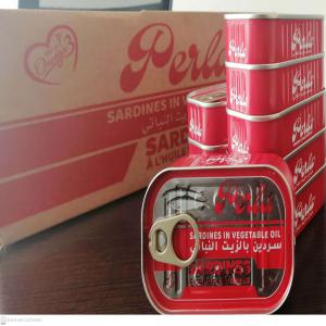  Canned Sardines - fish we are specialized in producing and exporting seafood,  canned sardines.--we offer the best products of morocco--we present you our new brand `` perla '' sardines in vegetable oil,  with easy opening,  net weight 125g,  drained weight 90g,  ingredients- sardine,  vegetable oil,  salt--quantity- unlimited--