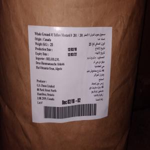  Graine De Moutarde - semence graine plant bonjour,  je met en vente 20 tonnes de graine moutarde conditionné en sac de 25 kg provenant du canada,  date limite de consommation 02/2022.
