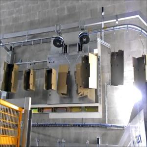  Convoyeur Aérien Pour Manutention Des Emballages - conditionnement le convoyeur aérien à corde est un système de manutention continue permettant d'alimenter les postes de travail via un circuit fermé monorail,  idéal pour les charges légères,  telles que les emballages vides ou fruits et légumes,  comme par exemp