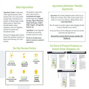  Organic Food Distributorship/reseller Opportunity - aromatic spices opportunity for distributor/reseller of agrovishwa organic and conventional products !!!--(for europe,  australia,  usa,  canada,  etc.)----we are an india-based  premium herbs,  nutrient and spices supplier  offering a range of organic certified and conventional products.--all our organic products are n