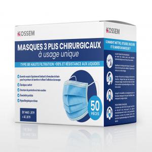  Masques Chirurgicaux Type Iir Bleu Et Noir - hygiene entretien quantité - 20 million   prix - moyenne 0, 02  ht piè----importateur direct de masques _ zero intermediaire. ( prix à partir de 0, 02  /pc/selon quantité).----( prix d'usines - prix dégressif selon les quantités ; veuillez nous consulter )----stock disponible e