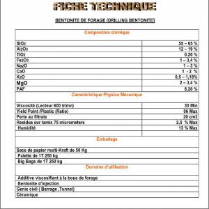  Bentonite For Drilling Mud - other we are an algerian company for the export of bentonite powder for drilling mud packed in big bag,  we are looking for a buyer.--available quantity- 20 000 ton--price fob- 172.61 usd/ton--