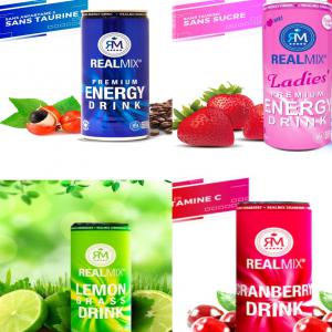  Realmix Energy Drink Et Jus Lemon Et Crambery) - boissons non alcolisée bonjour a tous. je cherche de toute urgence un client tr&egrave;s s&eacute;rieux pour vendre 2 containers de boissons &eacute;nergisantes et jus de diff&eacute;rents fruits sans alcool sans sucre de tr&egrave;s bonne qualit&eacute;.--il y a 4 produits diff&eacute;rents de 800 paquets par chaque prod