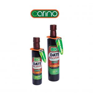  Vinaigre Balsamique De Dattes Bio - jus concentré sirop vinaigre balsamique de dattes bio - rare----pour assaisonnement de salades - goût délicatement sucré et parfumé----conditionnement-----250ml net - poids unité 506g brut - cartons (7kgs brut) de 12 unités - 112 cartons par palette--500ml net- poids unité