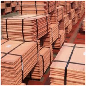  Cathode De Cuivre - metals description du produit--- ----article - cathode de cuivre pur &agrave; 99, 99 %--min. cu-puret&eacute; - 99, 99 %--taille - 914 mm x 914 mm x 12 mm (env.)--poids de chaque feuille - 125 kg +/- 1 %--poids net de chaque palette - 2 m/t +/- 1 % m--min. p&egrave;se dans chaque conteneur - 20 m/t env--. po