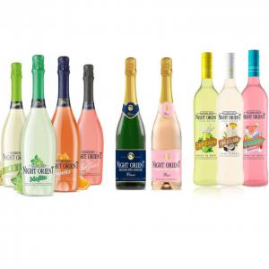  Alcohol Free Sparkling Wine And Cocktails - soft drink alcohol free sparkling wine and cocktails ready to drink. premium quality (night orient brand)--6 bottle per cases (label in english and french)--expiry date- february 2024. quantity may change lightly at the time of order confirmation--sparkling wine classic 100 cases--sparkling cocktail spritz rea